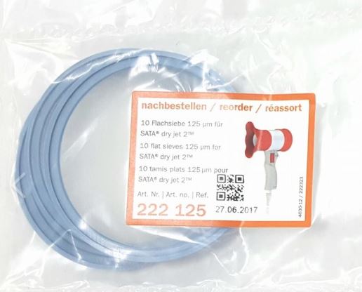 Plokščias sietas 125 mikronų Dry Jet 2