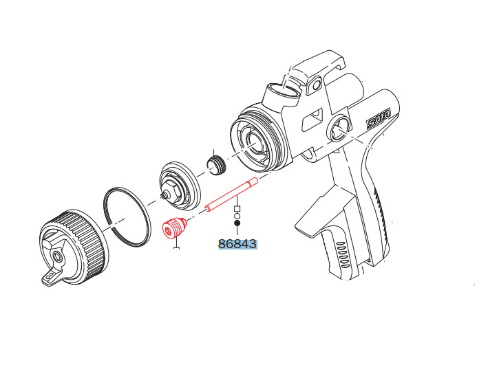 Oro stūmoklio strypas 86843