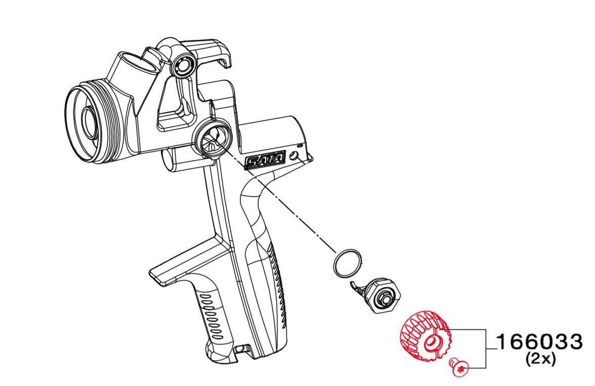 Valdymo Mygtukas Su Varžtu 166033