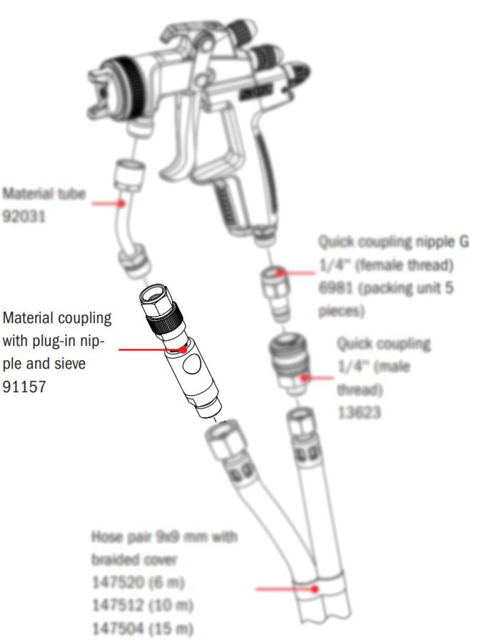 Medžiagos Jungtis Su Kištukiniu Nipeliu + Filtru 91157