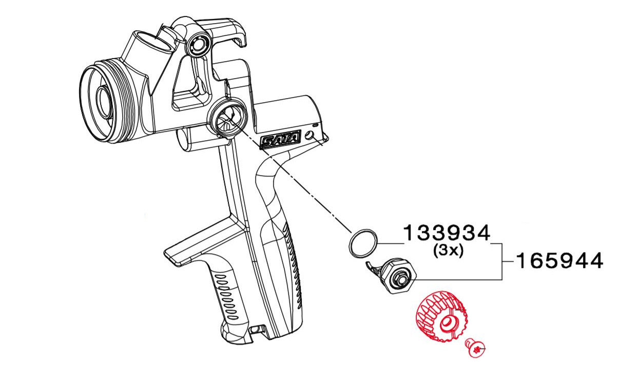Velenas Apvaliai/Plokščiai Purškimo Kontrolei >Quarter Turn< 165944